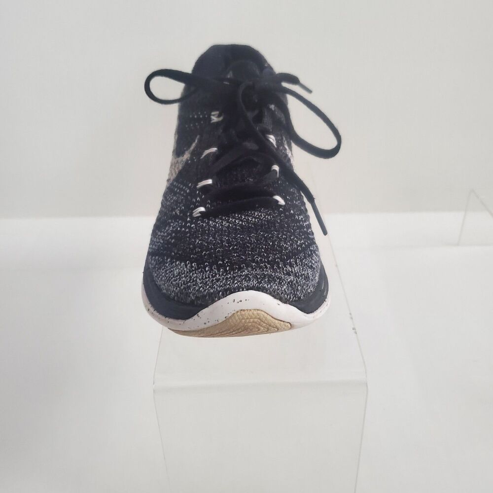 Nike Flyknit Women's Sneakers Size 7.5 Black White Oreo Running Flyknit Lunar 3 - Picture 3 of 9